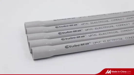 Tubo condotto elettrico non metallico V0 ignifugo in PVC per cavi di cablaggio