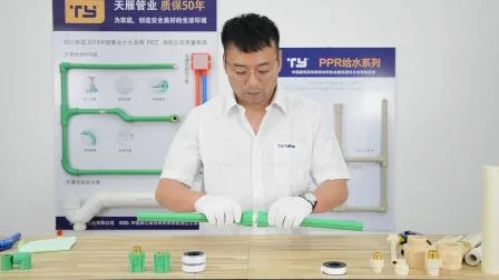 Raccordi per tubi leggeri idraulici PPR con produttori di plastica di marca Ty Polipropilene