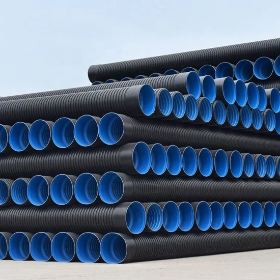 Tubo corrugato a doppia parete in HDPE da 300 mm per vendita calda di drenaggio