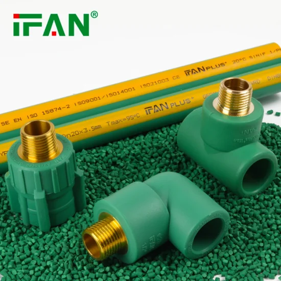 Tubo PPR per tubo d'acqua verde in plastica pura a prezzo diretto di fabbrica Ifan